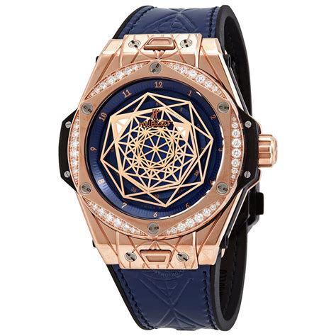 big bang sang bleu blue dial ladies watch 